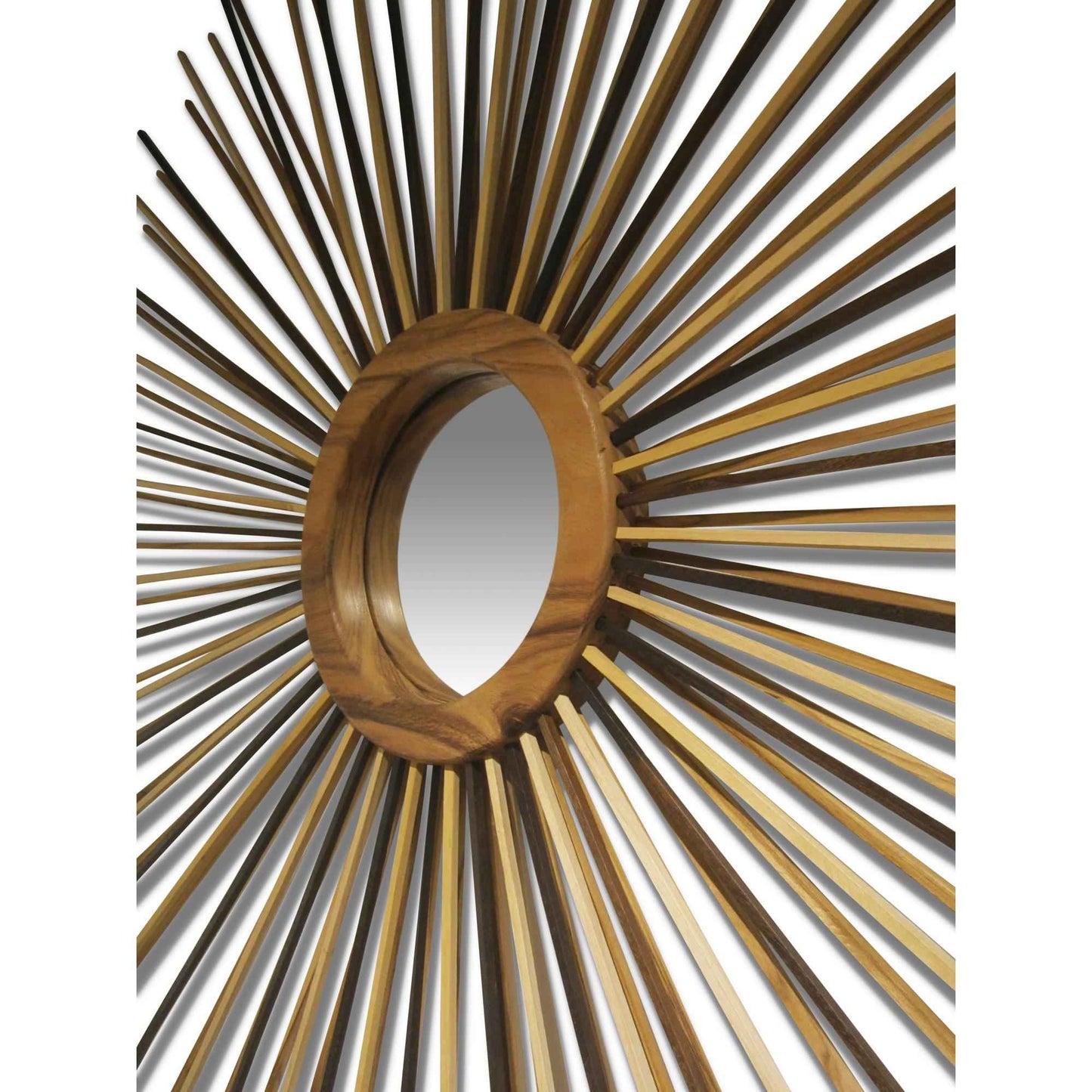 NATURALS SOLID CHAMCHA STICK FIREWORK MIRROR WITH FRAME
