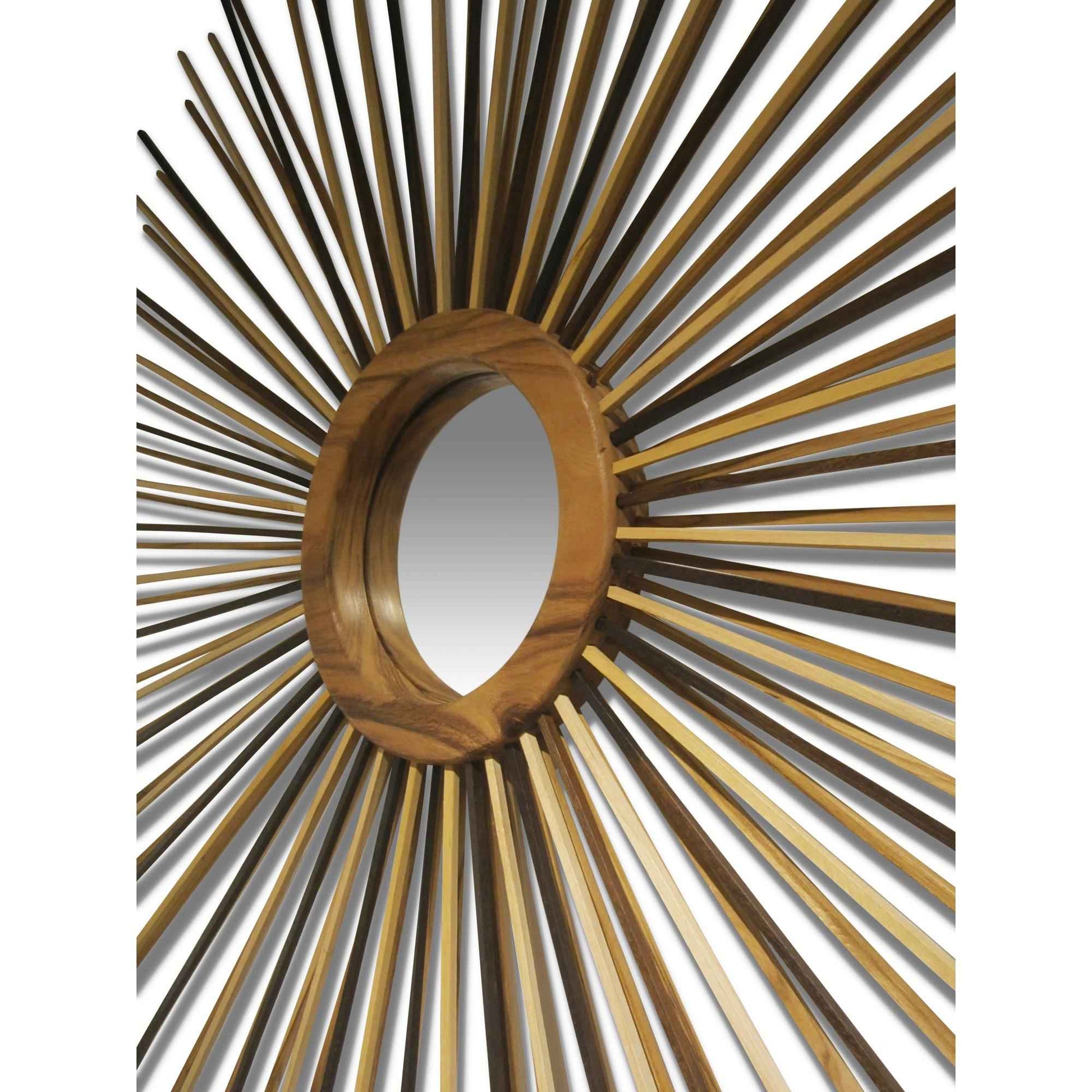 NATURALS SOLID CHAMCHA STICK FIREWORK MIRROR WITH FRAME
