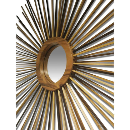 NATURALS SOLID CHAMCHA STICK FIREWORK MIRROR WITH FRAME