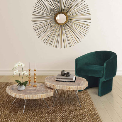 NATURALS SOLID CHAMCHA STICK FIREWORK MIRROR WITH FRAME