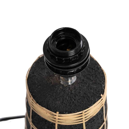 NAXOS TABLE LAMP | NATURAL + BLACK