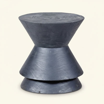 NOAH SIDE TABLE + STOOL | CHARCOAL
