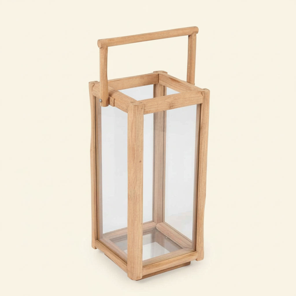 NUSA LANTERN | RECLAIMED TEAK | IN-OUTDOORS | 2 SIZES
