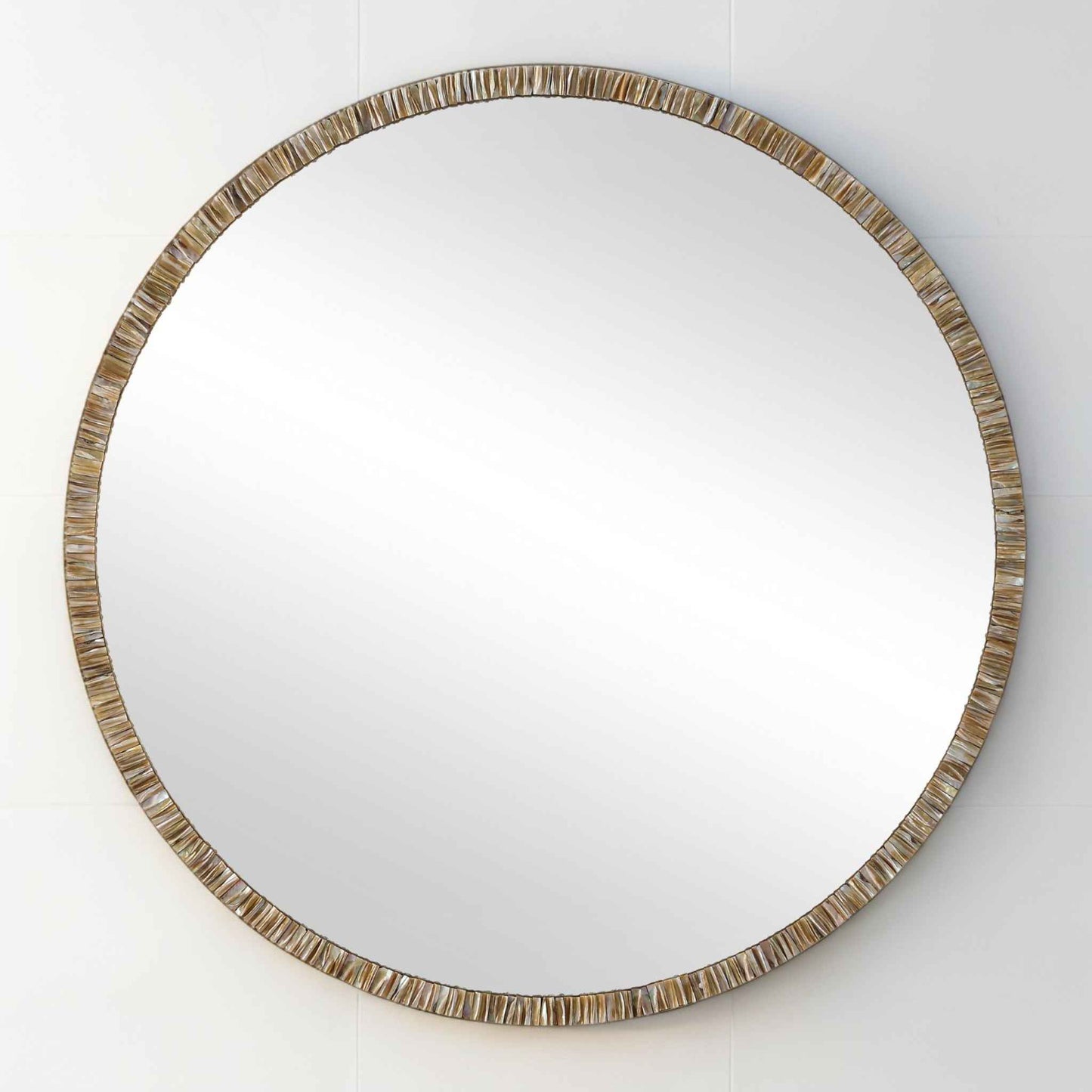 ODEON SHELL INLAY ROUND MIRROR