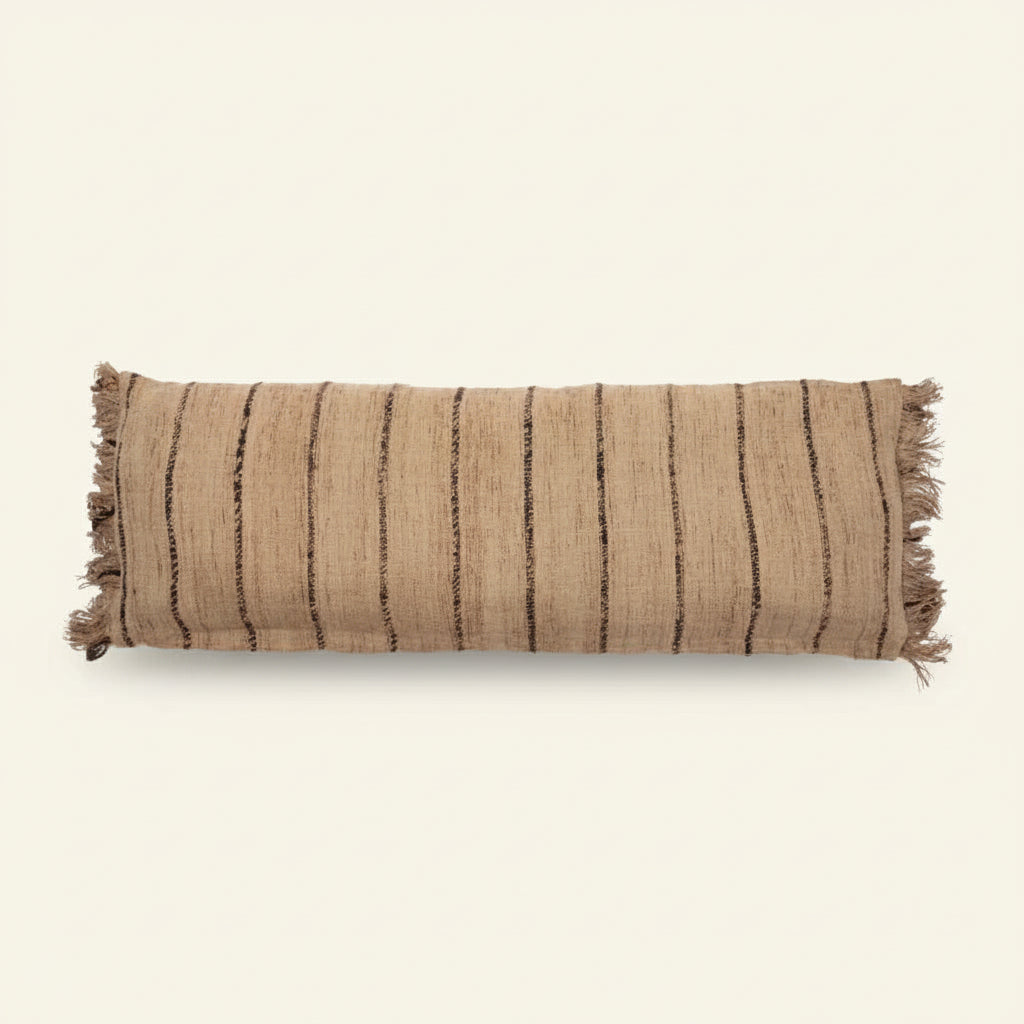 OH MY GEE CUSHION COVER | LONG | BEIGE + BLACK