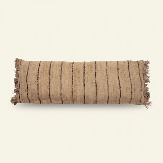 OH MY GEE CUSHION COVER | LONG | BEIGE + BLACK