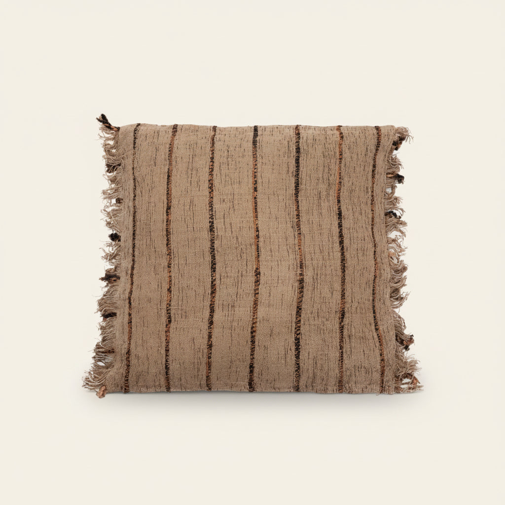 OH MY GEE CUSHION COVER | SQUARE | BEIGE + BLACK