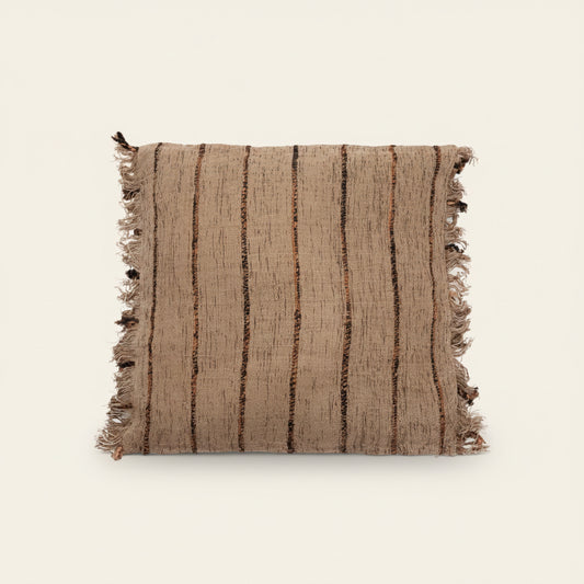 OH MY GEE CUSHION COVER | SQUARE | BEIGE + BLACK