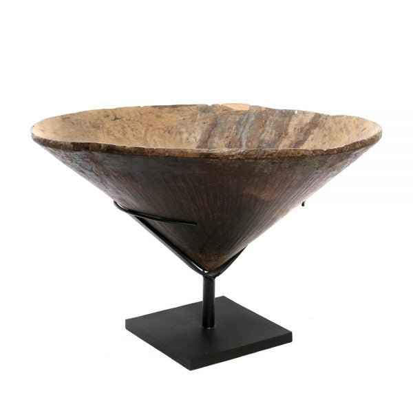 OLD WOODEN GOLD DIGGER ON STAND / XL