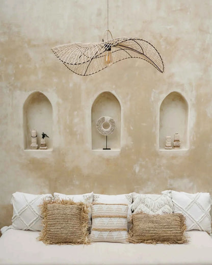 OMBAK PENDANT SHADE | NATURAL RATTAN | LARGE