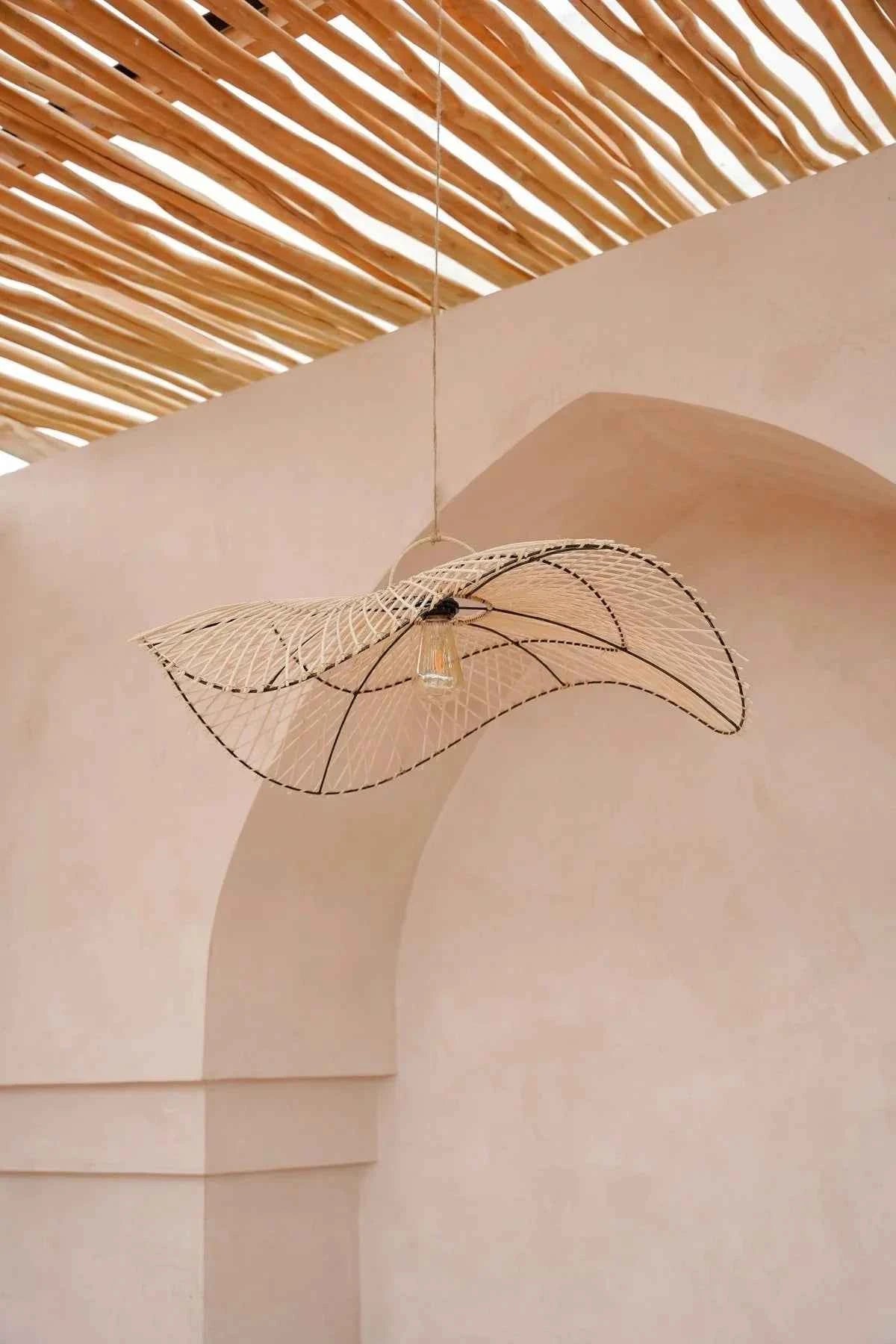 OMBAK PENDANT SHADE | NATURAL RATTAN | LARGE