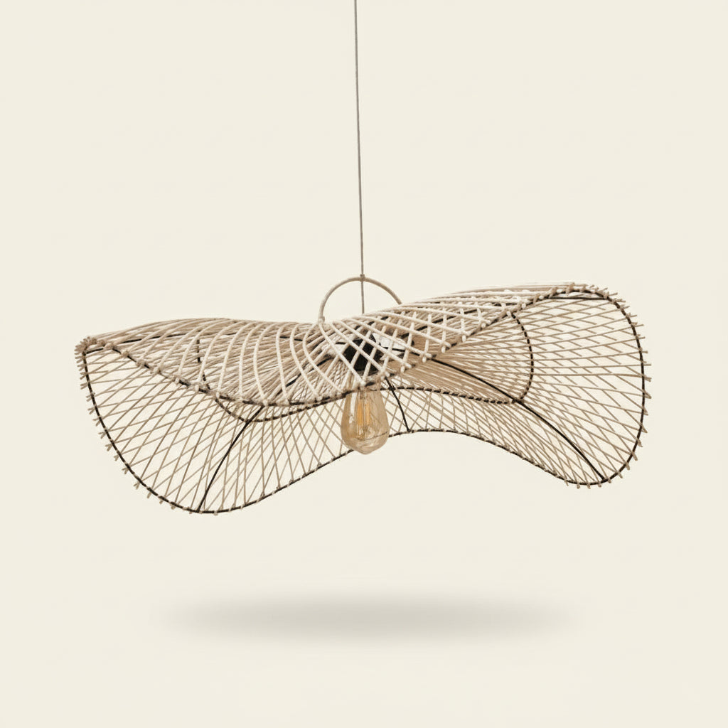 OMBAK PENDANT SHADE | NATURAL RATTAN | LARGE
