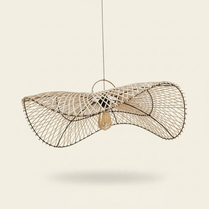 OMBAK PENDANT SHADE | NATURAL RATTAN | LARGE