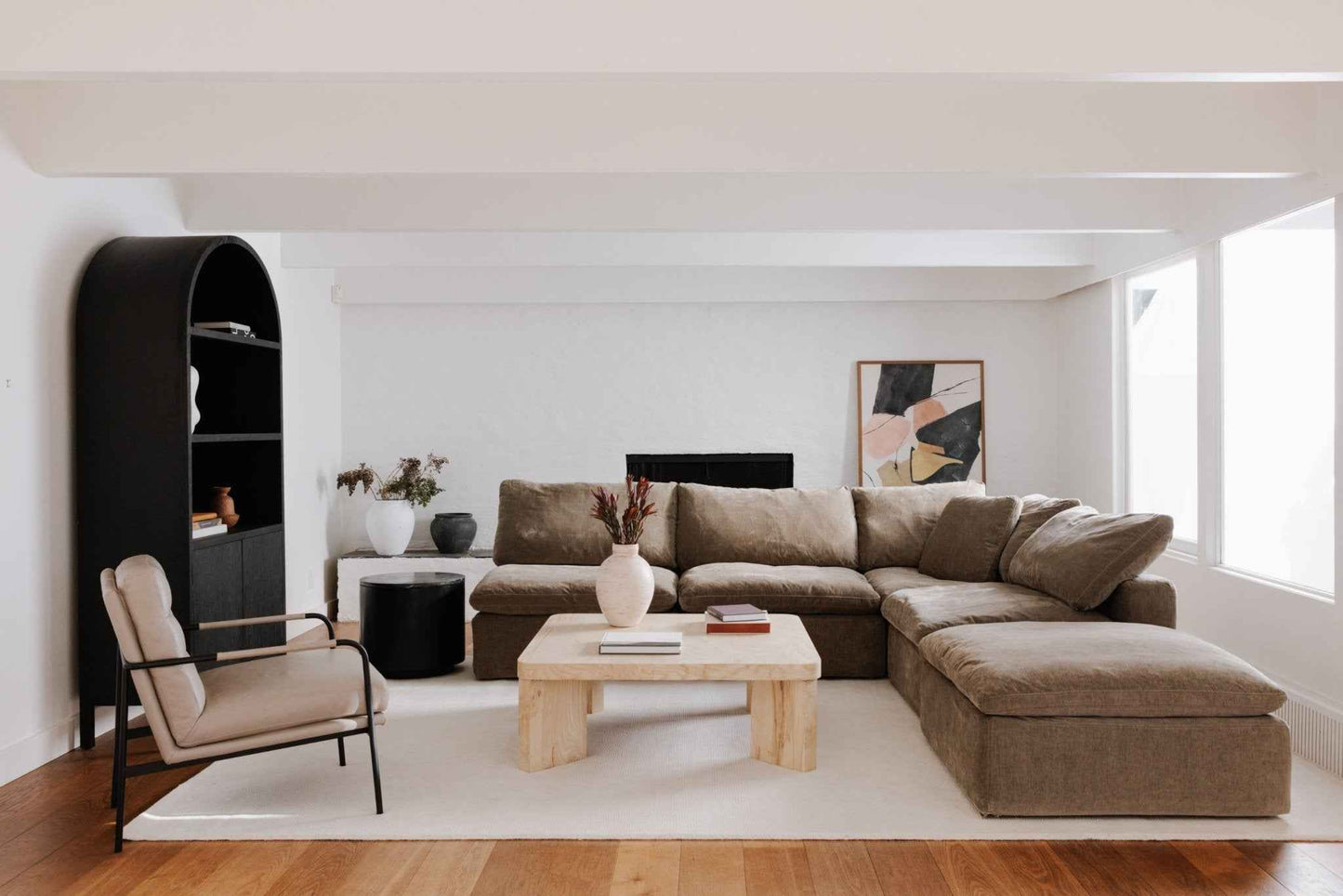 OREGON BLONDE BURL WOOD COFFEE TABLE