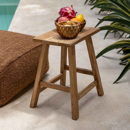 ORIKI STOOL | RECLAIMED TEAK | IN-OUTDOORS