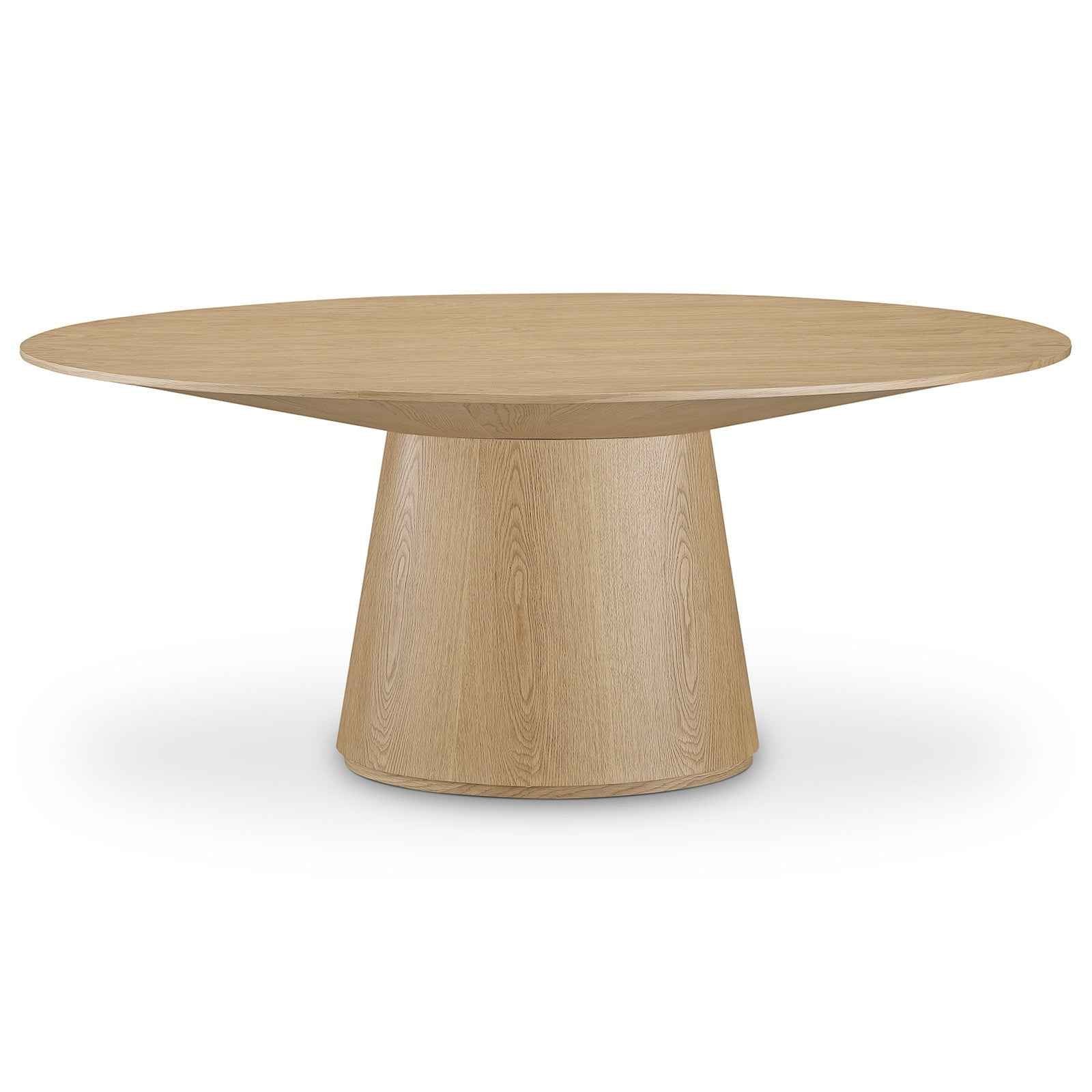 OTAGO OVAL DINING TABLE: NATURAL OAK