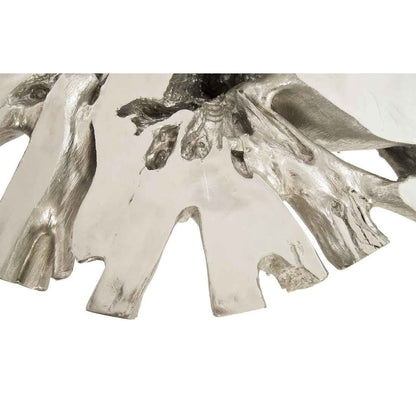 OTIS ROOT COFFEE TABLE GLASS SILVER LEAF