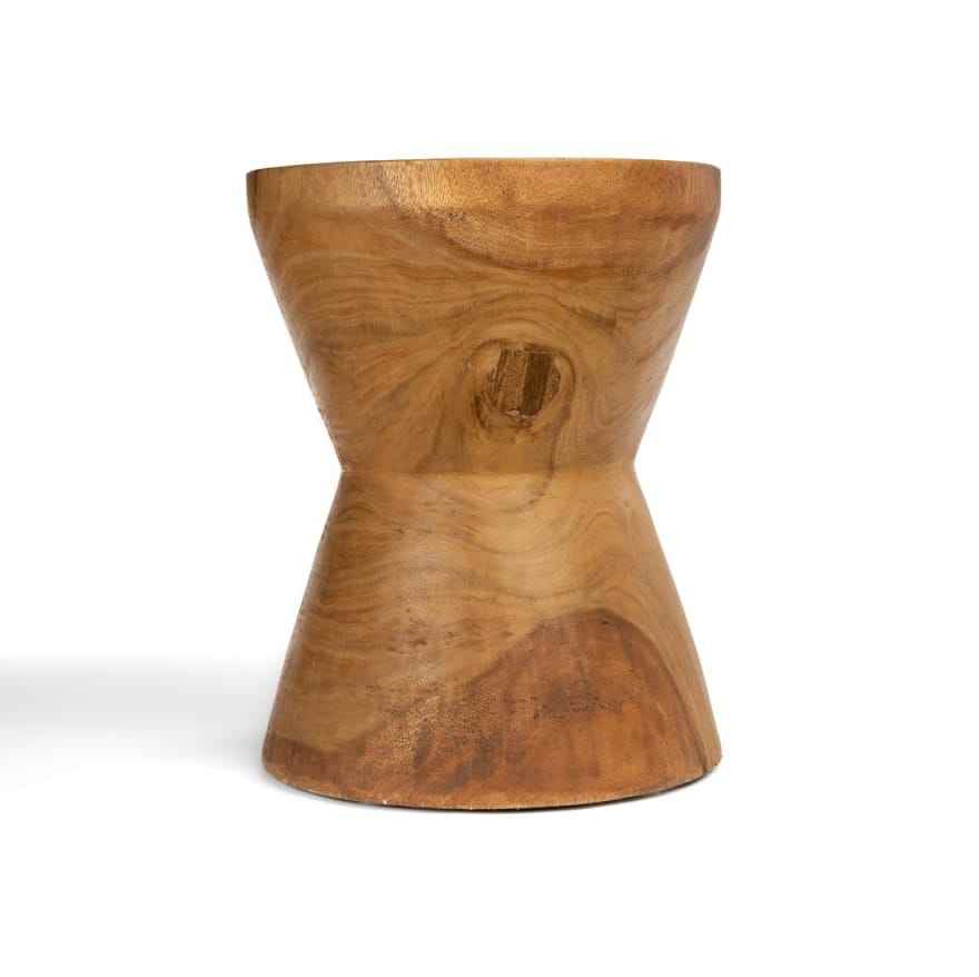 PACHA MAMA STOOL +SIDE TABLE | NATURAL