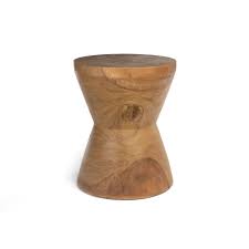 PACHA MAMA STOOL +SIDE TABLE | NATURAL - Green Design Gallery