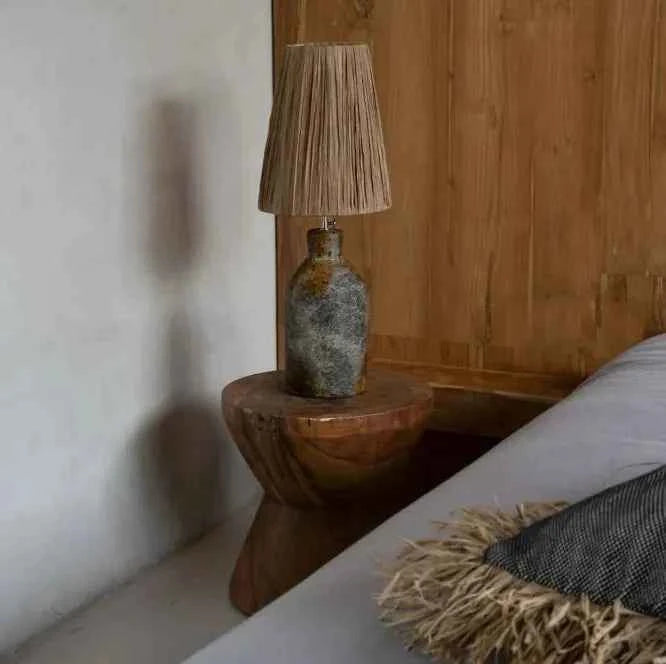 PACHA MAMA STOOL +SIDE TABLE | NATURAL