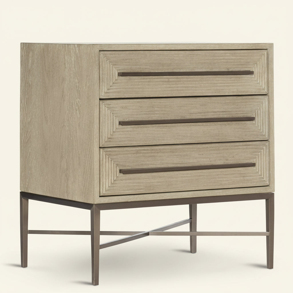 PALISADES THREE-DRAWER NIGHTSTAND