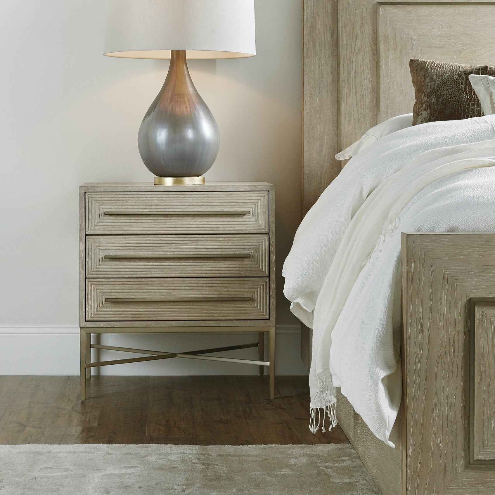 PALISADES THREE-DRAWER NIGHTSTAND