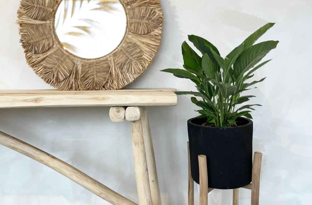 PALM TREE MIRROR | NATURAL