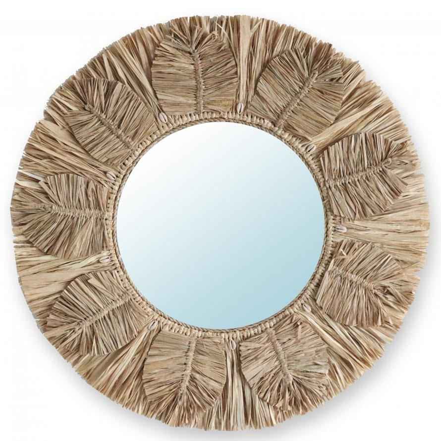 PALM TREE MIRROR | NATURAL