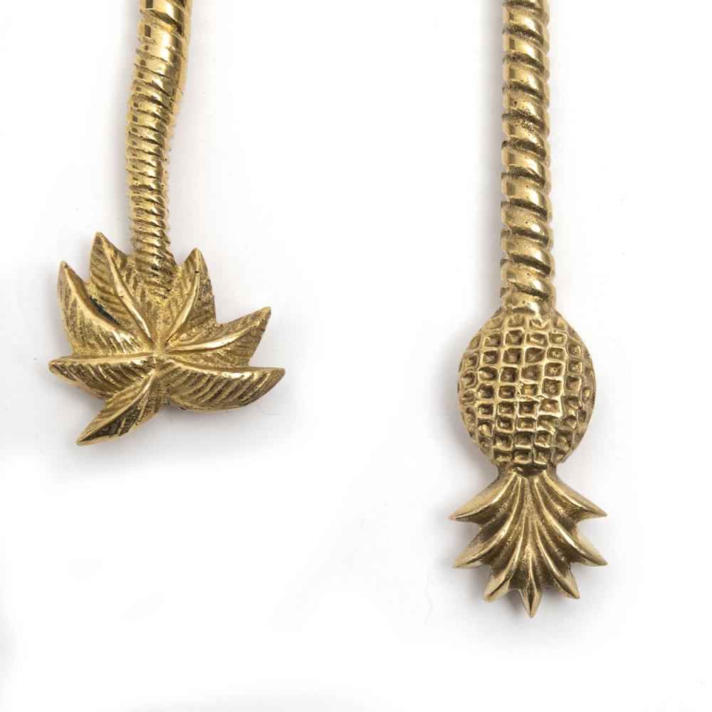 PALM TREE SPOON | GOLD BRASS | SET OF 6