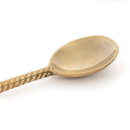 PALM TREE TEA SPOON | GOLD BRASS | SET OF 6