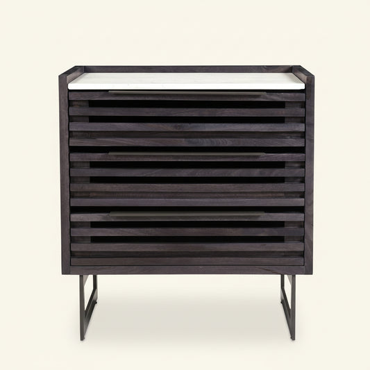 PALOMA MARBLE TOP LARGE NIGHTSTAND