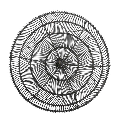 PARAGUAS PENDANT / BLACK RATTAN