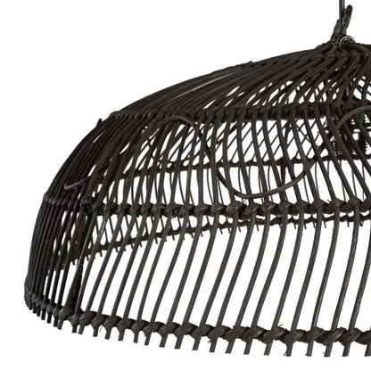 PARAGUAS PENDANT / BLACK RATTAN