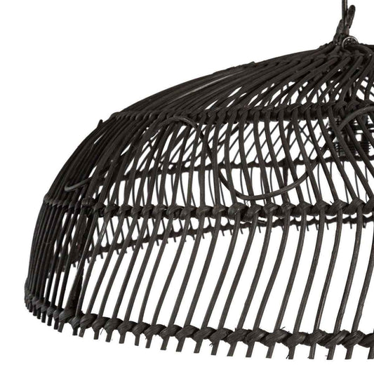 PARAGUAS PENDANT / BLACK RATTAN