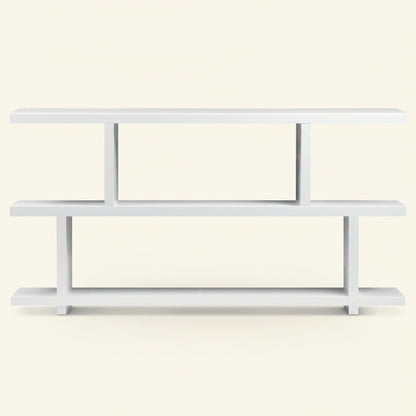 PARKER GLOSS WHITE LACQUER CONSOLE SHELF
