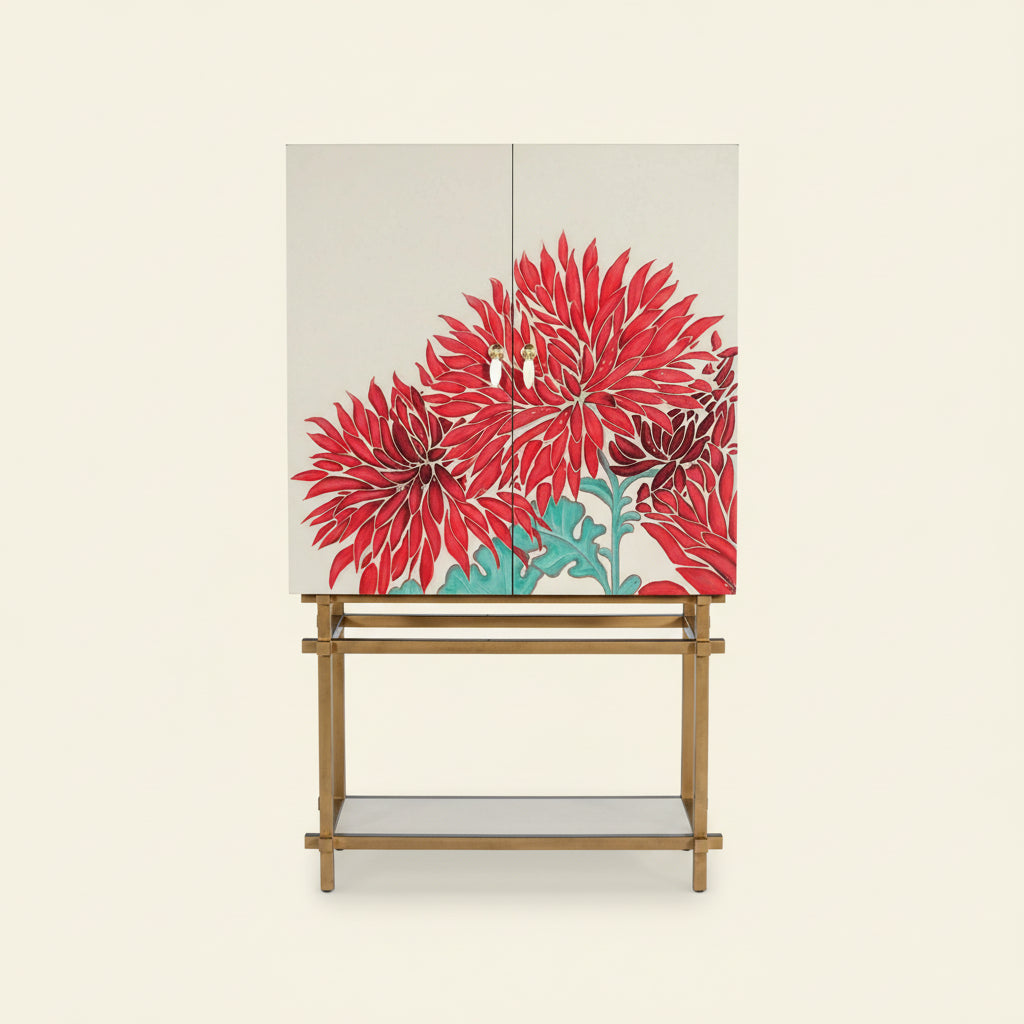 PATRICIA FLORAL BAR CABINET