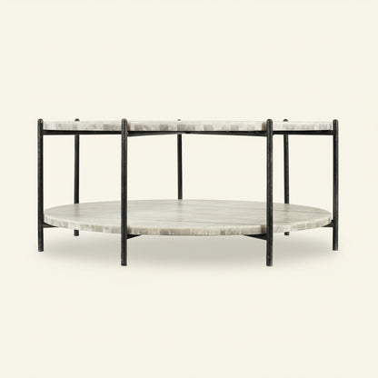 PAVIA ROUND ONYX COCKTAIL TABLE