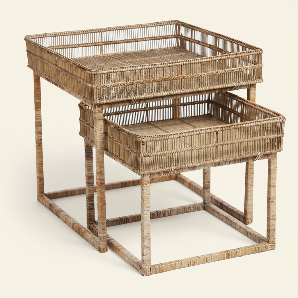 PAVILLION SQUARE NESTING TABLES / SET OF 2