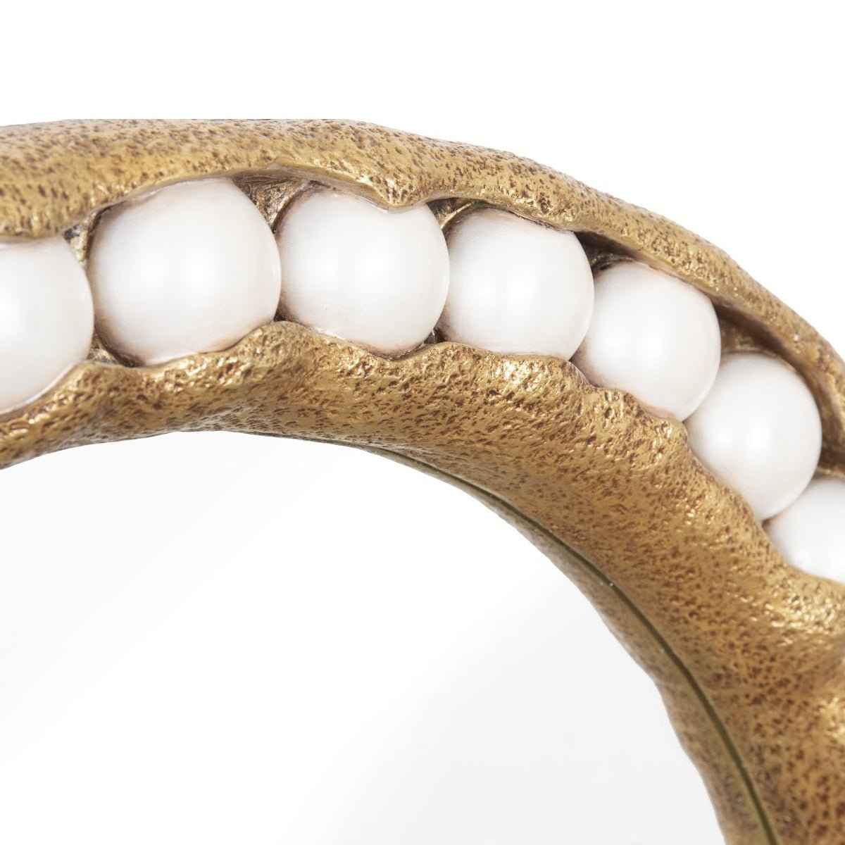 PEARL ROUND GOLD MIRROR