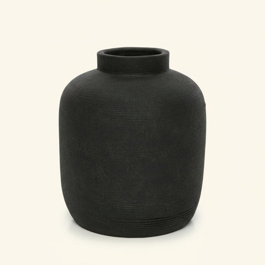 PICKY TERRACOTTA VASE | BLACK | 3 SIZES
