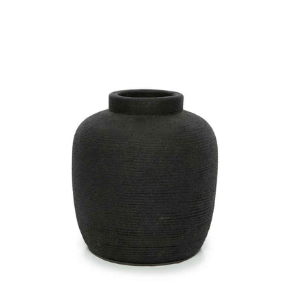 PICKY TERRACOTTA VASE | BLACK | 3 SIZES
