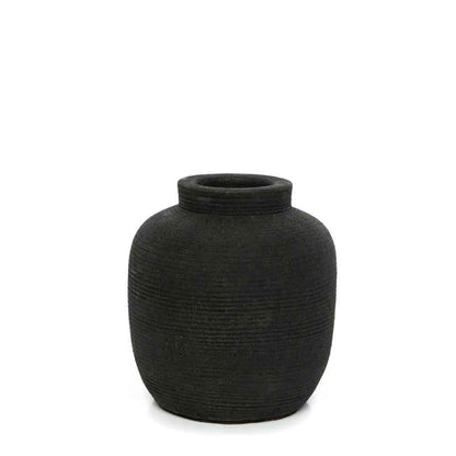 PICKY TERRACOTTA VASE | BLACK | 3 SIZES