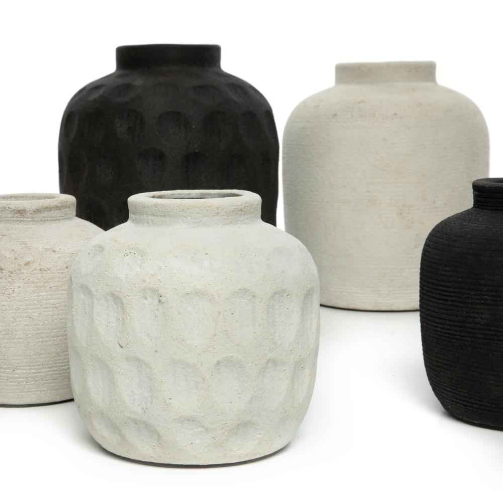 PICKY TERRACOTTA VASE | CONCRETE | 3 SIZES