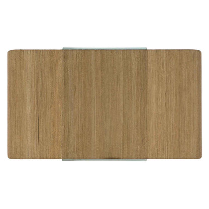 PLAYA JUTE + GLASS COFFEE TABLE