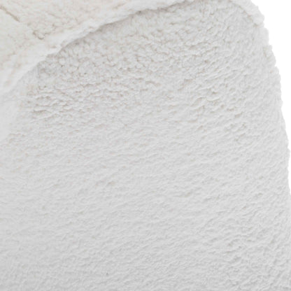 PLUSH WHITE SHEEPSKIN SWIVEL CHAIR