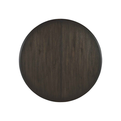 POLE RATTAN ROUND DINING TABLE WITH LEAF