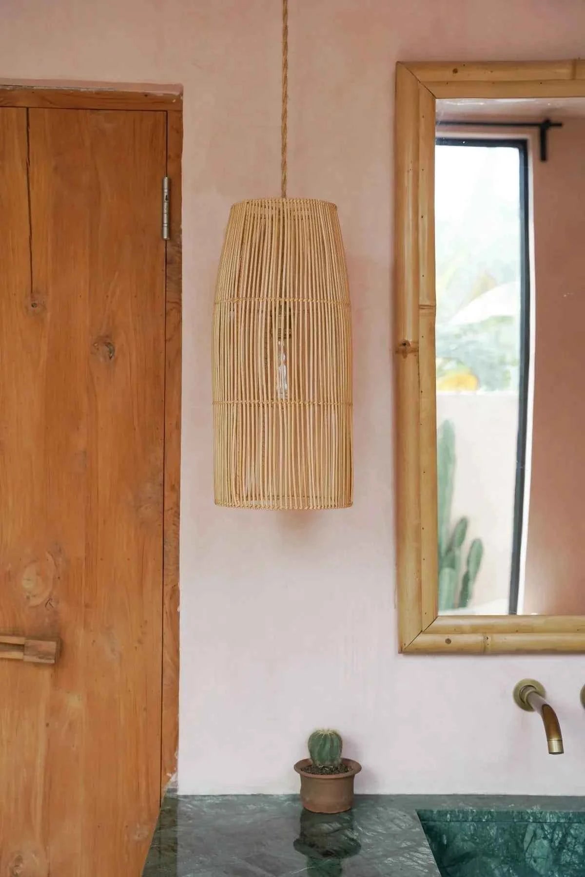 PONDOK PENDANT SHADE | NATURAL RATTAN