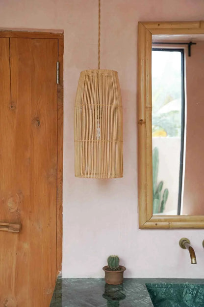 PONDOK PENDANT SHADE | NATURAL RATTAN