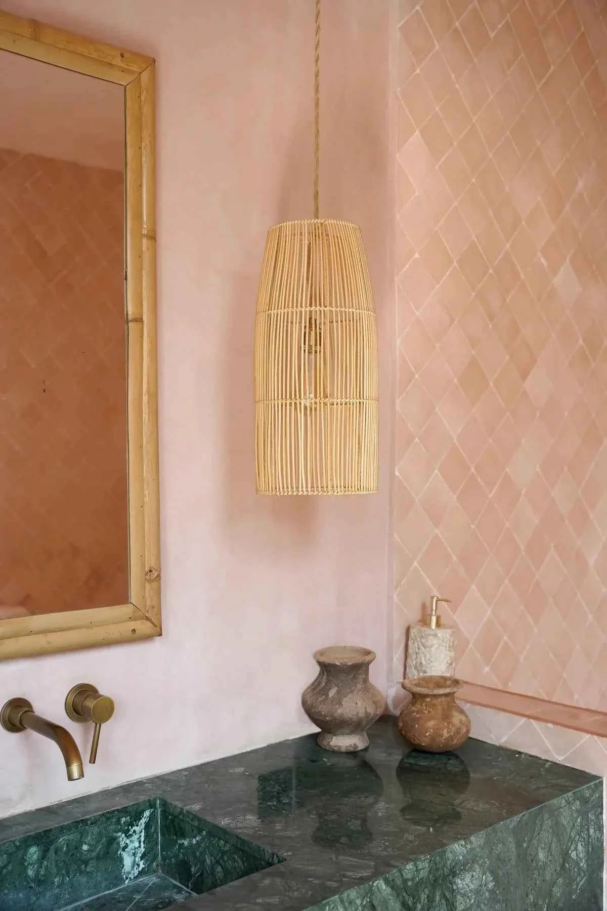 PONDOK PENDANT SHADE | NATURAL RATTAN