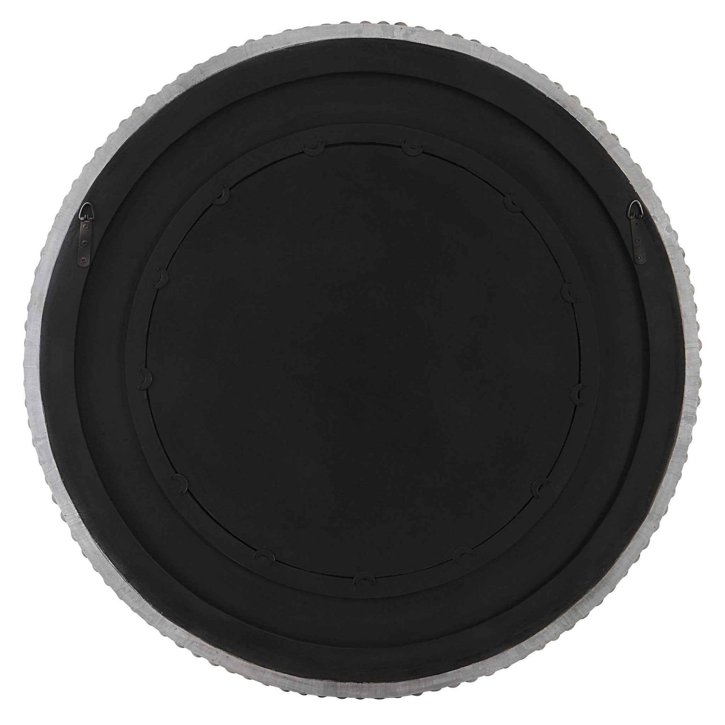 PORTSIDE GREY DRIFTWOOD ROUND MIRROR